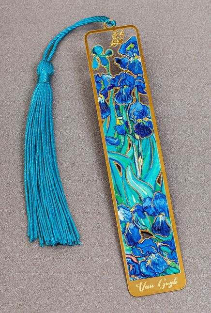 Metal Kitap Ayracı - Van Gogh - İris Çerçeveli (MA16) 