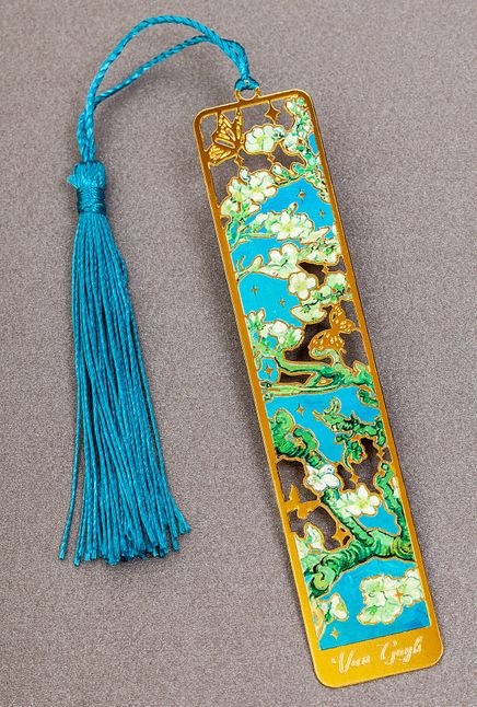 Metal Kitap Ayracı - Van Gogh - Çiçek Açan Badem Ağacı (MA17)