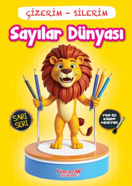 Çizerim Silerim - Sayılar Dünyası / Okul Öncesi Aktivite Kitapları