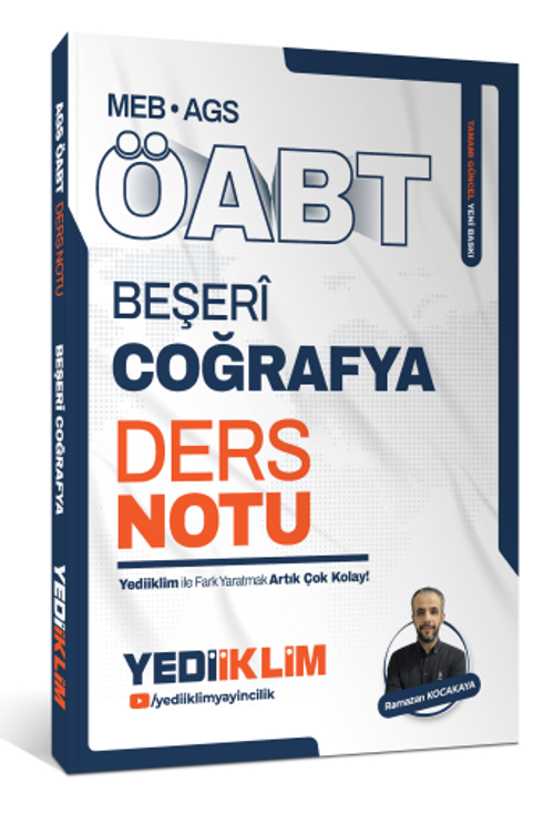 MEB AGS ÖABT Beşeri Coğrafya Ders Notu