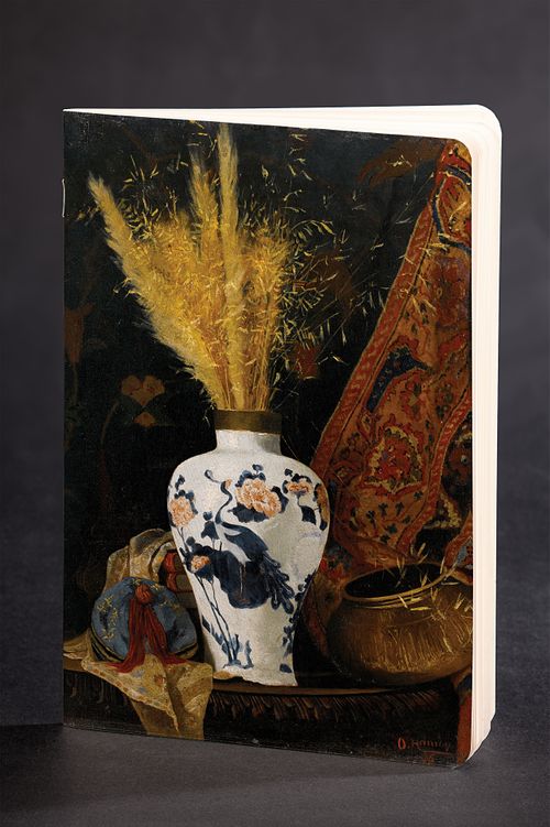 Akıl Defteri - Ressamlar Serisi - Beyaz Vazoda Çiçekler - Osman HamdÌ Bey (Cep Boy)