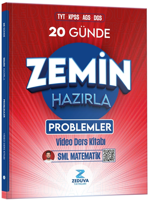 SML Matematik TYT KPSS AGS DGS 20 Günde Zemin Hazırla Problemler Video Ders Kitabı
