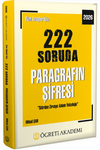 2026 T&uuml;m Adaylar İ&ccedil;in 222 Soruda Paragrafın Şifresi