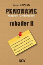 Pendname Manzum Nasihatname - Rubailer II 