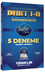 DHBT I-II Ortaöğretim - Ön Lisans - Lisans Safir Serisi Tamamı Çözümlü 5 Deneme Sınavı