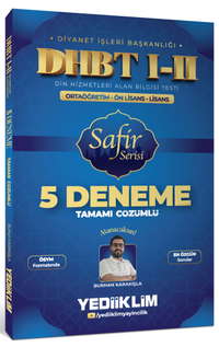 DHBT I-II Ortaöğretim - Ön Lisans - Lisans Safir Serisi Tamamı Çözümlü 5 Deneme Sınavı