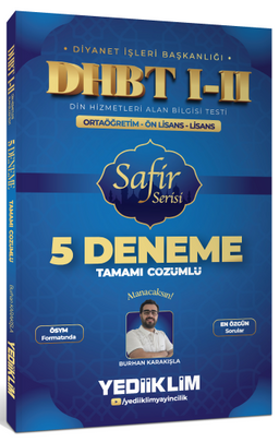 DHBT I-II Ortaöğretim - Ön Lisans - Lisans Safir Serisi Tamamı Çözümlü 5 Deneme Sınavı