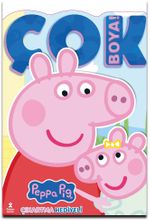 Peppa Pig ve Evie / Çok Boya! Çıkartmalı Dev Boyama Kitabı