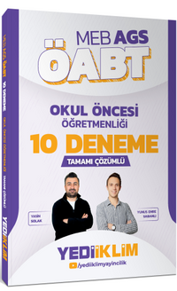 MEB AGS ÖABT Okul Öncesi Öğretmenliği Tamamı Çözümlü 10 Deneme 
