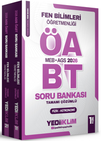 2026 MEB AGS ÖABT Fen Bilimleri Öğretmenliği Tamamı Çözümlü Soru Bankası 2 Cilt 