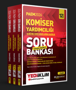 2026 PAEM Komiser Yardımcılığı ve Rütbe Terfi Sınavlarına Hazırlık Modüler Set Tamamı Çözümlü Soru Bankası 3 Modül