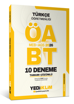 AGS ÖABT Türkçe Öğretmenliği Tamamı Çözümlü 10 Deneme Sınavı