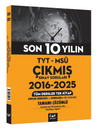 TYT MS&Uuml; Son 10 Yılın &Ccedil;ıkmış Soruları 2016 2025