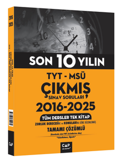 TYT MSÜ Son 10 Yılın Çıkmış Soruları 2016 2025