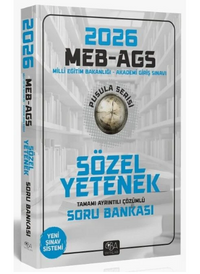 2026 MEB-AGS Sözel Yetenek Soru Bankası Çözümlü Pusula Serisi 