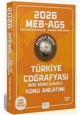 2026 MEB-AGS Türkiye Coğrafyası Konu Anlatımı Pusula Serisi 