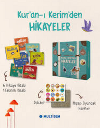 Kuran-ı Kerim`den Hikayeler Seti - 7 Kitap Ahşap Oyuncak