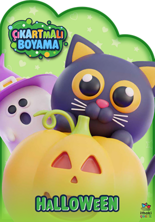 Halloween Zamanı – Çıkartmalı Boyama Kitabı