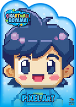 Pixel Art Zamanı – Çıkartmalı Boyama Kitabı
