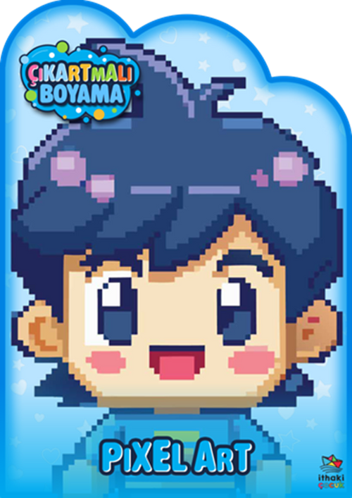 Pixel Art Zamanı – Çıkartmalı Boyama Kitabı