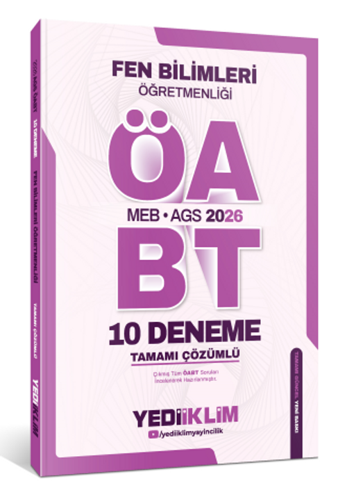 2026 MEB AGS Fen Bilimleri Öğretmenliği Tamamı Çözümlü 10 Deneme 