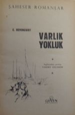 Varlık ve Yokluk / 41-D-25