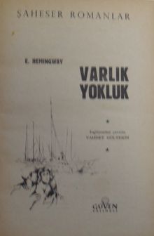 Varlık ve Yokluk / 41-D-25