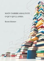 Matn Tahrırı Amalıyotı Oʻquv Qoʻllanma