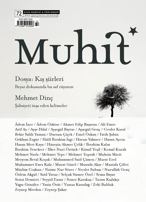 Muhit Dergi Aylık Edebiyat Dergisi Sayı:72 Aralık 2025