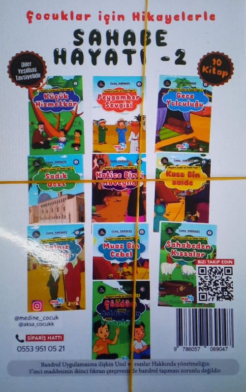 Çocuklar İçin Hikayelerle Sahabe Hayatı 2 (10 Kitaplık Set)