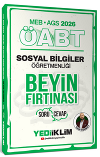 2026 MEB AGS ÖABT Sosyal Bilgiler Öğretmenliği Beyin Fırtınası Soru Cevap