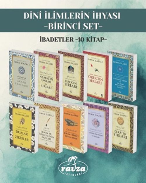Dini İlimlerin İhyası  Birinci Set İbadetler (10 Kitap)