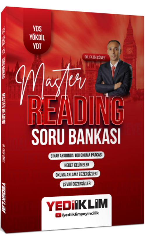 YDS YÖKDİL YDT Master Reading Soru Bankası