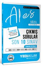 2026 ALES Sözel Yetenek Tamamı Çözümlü Son 10 Sınav Çıkmış Sorular (23 Kasım 2025 Ales-3 Ekli)