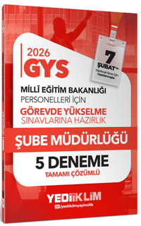 2026 MEB GYS Şube Müdürlüğü Tamamı Çözümlü 5 Deneme