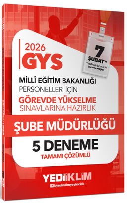 2026 MEB GYS Şube Müdürlüğü Tamamı Çözümlü 5 Deneme