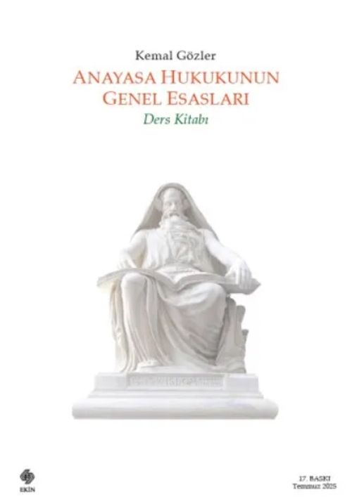 Anayasa Hukukunun Genel Esasları Ders Kitabı