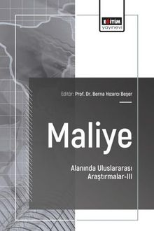Maliye Alanında Uluslararası Araştırmalar III