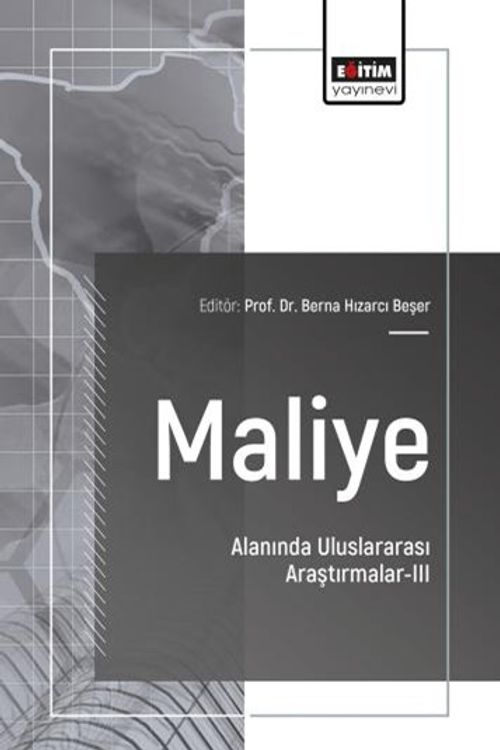 Maliye Alanında Uluslararası Araştırmalar III