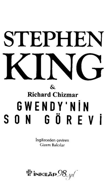 Gwendy'nin Son Görevi (Stephen King) Fiyatı, Yorumları, Satın Al