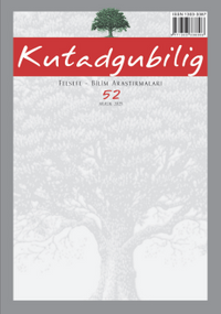 Kutadgubilig Felsefe-Bilim Araştırmaları Dergisi Sayı:52
