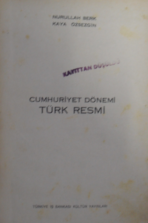 Cumhuriyet Dönemi Türk Resmi / 10-B-13