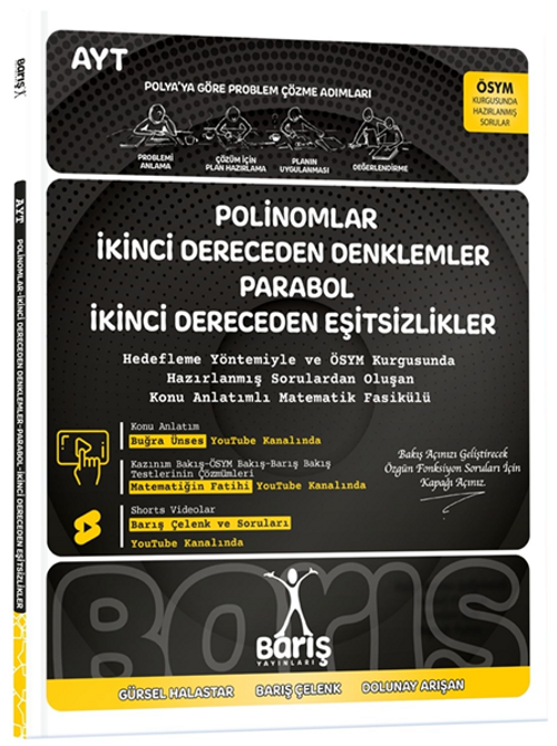 Polinomlar İkinci Dereceden Denklemler Parabol İkinci Dereceden Eşitsizlikler Matematik Fasikülleri
