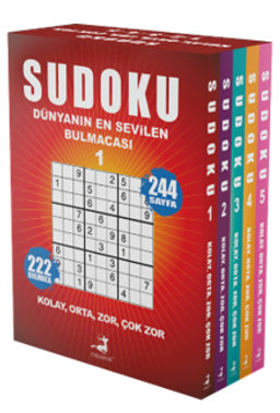 Sudoku Dünyanın En Sevilen Bulmacası 5 Kitap Set (1-2-3-4-5)