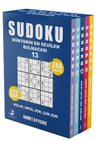 Sudoku Dünyanın En Sevilen Bulmacası 5 Kitap Set (11-12-13-14-15)