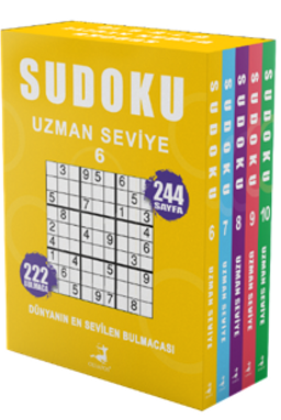 Sudoku Uzman Seviye 5 Kitap Set (6-7-8-9-10)