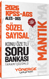 2026 KPSS MEB-AGS ALES DGS S&ouml;zel Sayısal Mantık Konu &Ouml;zetli Soru Bankası &Ccedil;&ouml;z&uuml;ml&uuml;