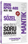 2026 KPSS MEB-AGS ALES DGS S&ouml;zel Mantık Konu &Ouml;zetli Soru Bankası Tamamı &Ccedil;&ouml;z&uuml;ml&uuml;