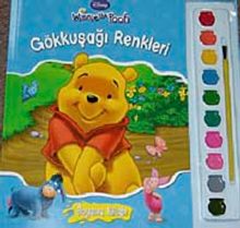 Winnie The Pooh Gökkuşağı Renkleri Boyama Kitabı (Sulu Boya Hediyeli)