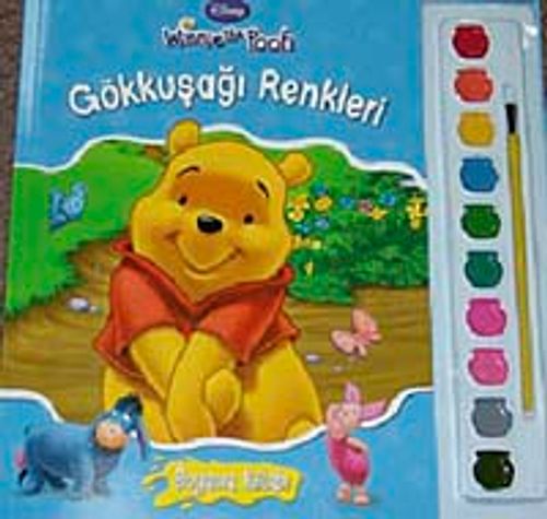 Winnie The Pooh Gökkuşağı Renkleri Boyama Kitabı (Sulu Boya Hediyeli)